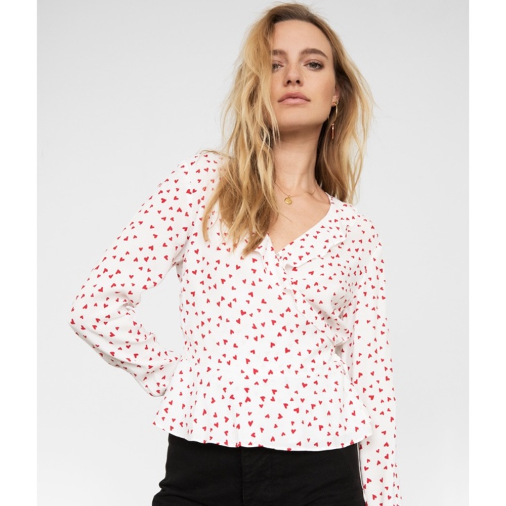 ‼️SALE‼️ Rails Simone Smitten red hearts Top